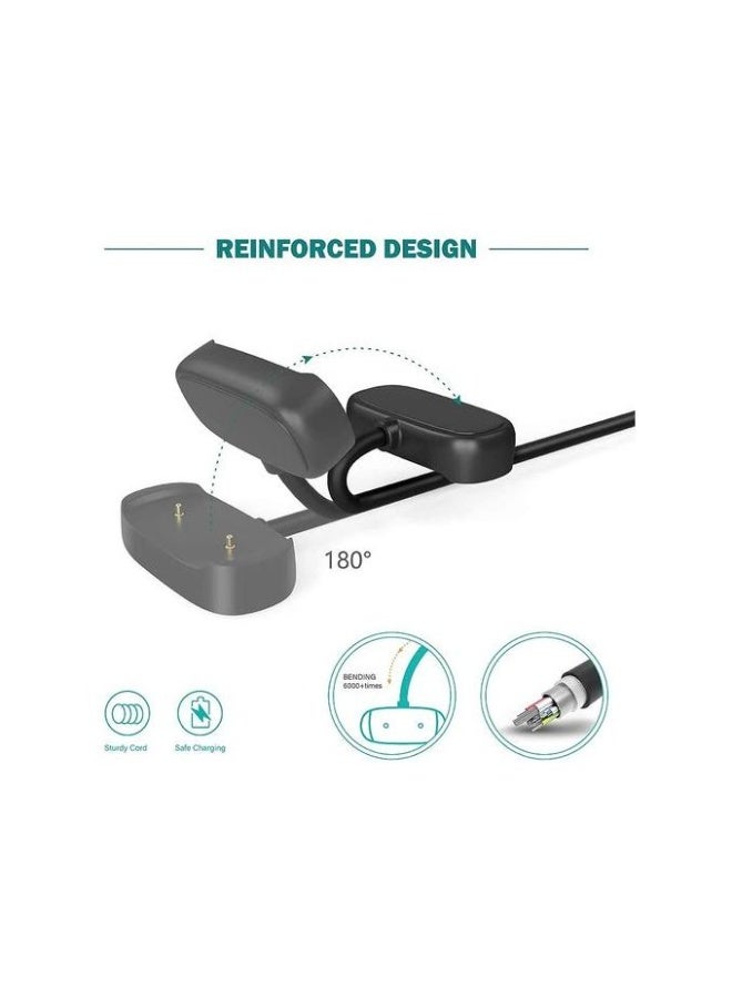 كابل شاحن لـ Amazfit Bip 5، Bip 3، Bip U، T-Rex Pro، GTS 4 Mini، GTS 2، GTS 2 Mini، GTS 2e، GTR 2، GTR 2e، Active، كابل شحن USB سلك قاعدة 3.3 قدم ملحقات الساعة الذكية - Image 2